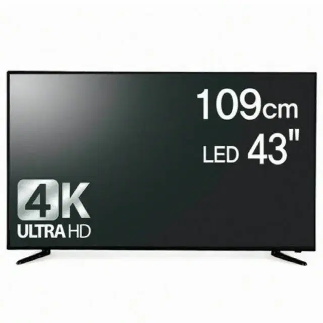 43인치 UHD 4K LED TV 미개봉 새제품 무료배송 모니터 티비